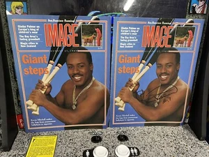 1989 SF Giants Kevin Mitchell Signed Autographed Examiner Image Mag + Unsigned - Picture 1 of 5