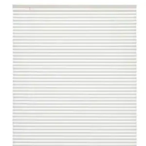 White Cordless Light Filtering 1 in. Slats Vinyl Mini Blind - 27"W x 64"L - Picture 1 of 4