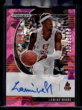 2020  Panini Prizm Draft Picks Collegiate Lamine Diane Auto Pink Ice Matadors