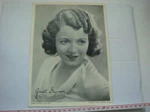 JANET GAYNOR- PHOTOGRAPH FILM STAR WOMAN'S WAY PUBLICATION 1931 245 x 178mm - Picture 1 of 2