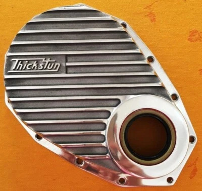 Thickstun Chevrolet 6 Finned Aluminum Timing Cover 235 261 Inline Hot Rod - Image 1 of 2