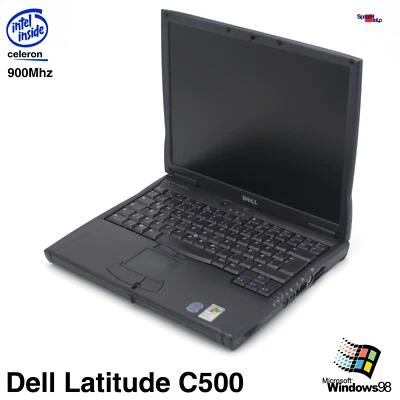 Dell Latitude C500 Notebook Laptop Windows 98 Parallel Lpt Celeron 900MHz 20GB - Image 1 of 4