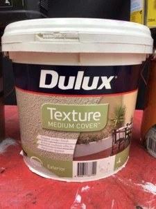 DULUX 4 LITRE TEXTURE MEDIUM-COVER WHITE COLOR PAINT - Picture 1 of 1