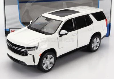 MODELLINO AUTO STATICO DIECAST CHEVROLET TAHOE SUV 2021 BIANCO SCALA 1/26 - Immagine 1 di 4