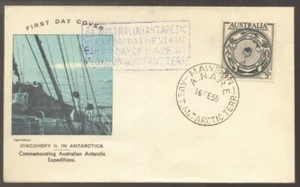 1955 Australia AAT Antarctic Expedition MAWSON Cxl GUTHRIE FDC - Picture 1 of 1
