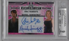 2023 POP CENTURY DOUBLE FEATURE ROBERTS/HEMINGWAY AUTOGRAPHED CARD#DF9 MINT 9