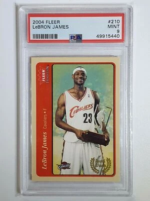 2004 Fleer Lebron James #210 Tradition Red "Rookie of the Year" - PSA 9 - Image 1 of 2