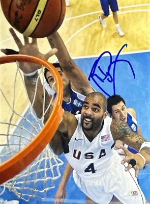 Carlos Boozer Signed 11x14 Team USA Photo PSA AM85992 - Image 1 of 2
