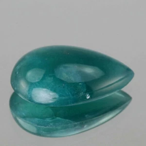 Video_8.06cts_Madagascar_Natural Apatite_Vivid Paraiba Blue Green_Cabochon_GM163 - Picture 1 of 2