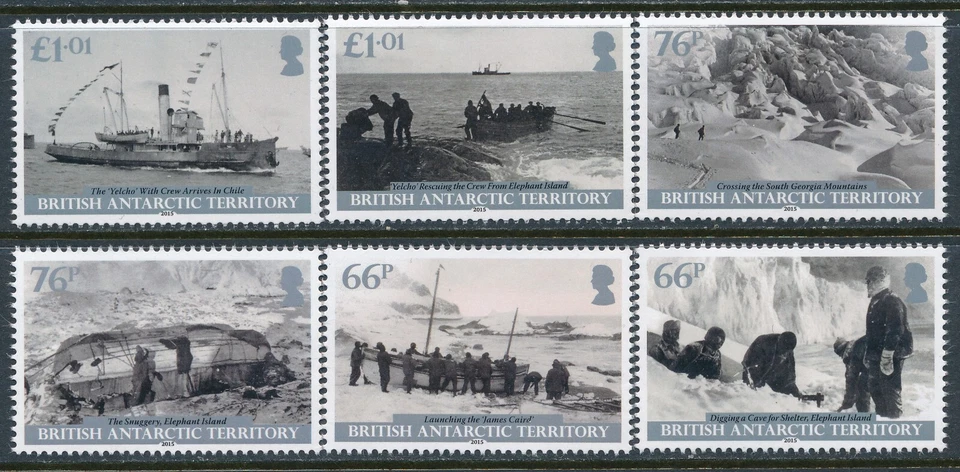 2015 Expedición Territorio Antártico Británico Parte III CONJUNTO DE 6 fino como nuevo MNH Foto 1 de 1