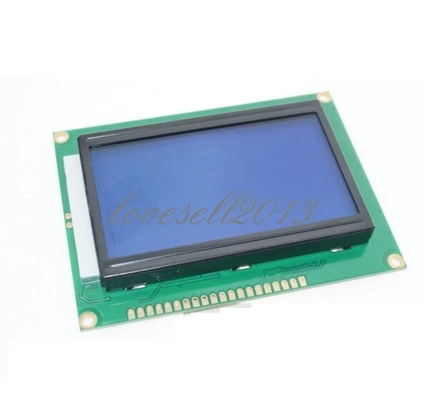1pcs 5V 12864 LCD Display Module 128x64 Dots Graphic Matrix LCD Blue Backlight - Bild 1 von 1