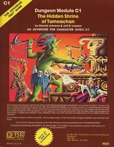 C1 THE HIDDEN SHRINE OF TAMOACHAN EXC+! Vintage TSR Module D&D Dungeons Dragons - Picture 1 of 2