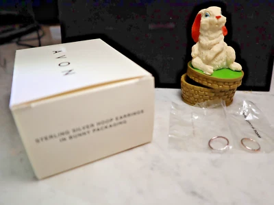 Новый в коробке (2005) AVON из чистого серебра обруч пирсинг серьги кролик подарочная коробка - Изображение 1 из 3