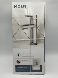 Grifo de baño monomando Moen Genta de un solo orificio - Acabado cromado - Imagen 1 de 8