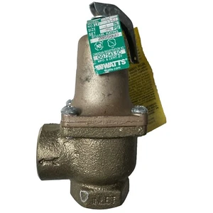 WATTS LF174A, M1 / 1" Inch Boiler Pressure Relief Valve 75 PSI - Ships FREE! - Picture 1 of 5
