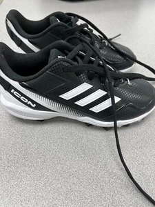 NEW Adidas Icon Youth Baseball Cleats | Size 2 - Picture 1 of 7
