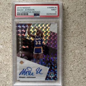 2019 mosaico magia johnson auto PSA 9 - Foto 1 di 2