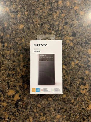 Sony ICF-P26 Portable Audio AM FM Radio Black 2015 - New - Image 1 of 4