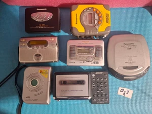 LOT of 7 SONY, PANASONIC,AIWA WALKMAN CASSETTE PLAYER - Picture 1 of 1