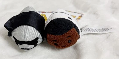 Disney Store Japan Tsum Tsum Star Wars Force Awakens Captain Phasma & Finn Plush - Image 1 of 3