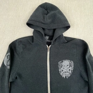 Sudadera con Capucha Soulcycle Cremallera Completa para Mujer Pequeña S Gris Calavera Preppy Entrenamiento Gimnasio Con Capucha - Imagen 1 de 13