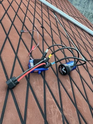 Traxxas Velineon Brushless Motor,ESC Tested PowerUp Needs Wiring Repair $60 Deal - Image 1 of 2