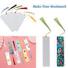Creative DIY Aluminum Sublimation Bookmark with Tassels Blank Bookmarks White