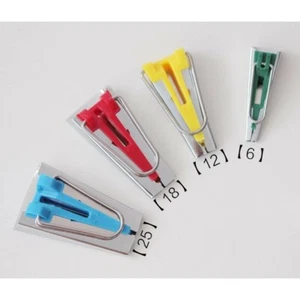Emovendo Fabric Bias Tape Maker Tool for Sewing Quilting Tool Set Set of 4 - Picture 1 of 5