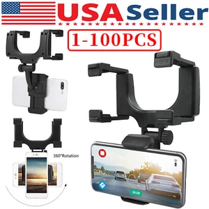 Support de rétroviseur de voiture rotatif US 360 support de téléphone portable GPS en gros - Photo 1 sur 15