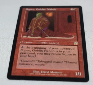 Magic card: Squee, Goblin Nabob Red Creature Mercadian Masques - Picture 1 of 4