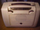 1949 GE General Electric #150 White Portable Radio-Looks Great & Plays Perfect