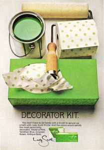 1968 Lady Scott Tissue: Decorator Kit Vintage Print Ad - Bild 1 von 1