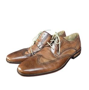 Cole Haan Air Giraldo Wingtip Tan Leather Oxford Men's Dress Shoes Size 13