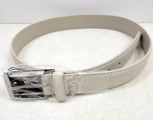 NEW PX Beige Suede Leather Belt size 30 Youth Style Golf Casual 1.355" Wide - Picture 1 of 7