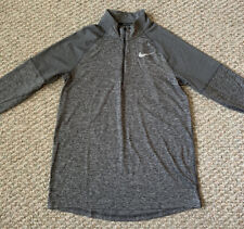 Nike Dri-Fit Element CD8273-021 Gray 1/2 Zip Running Shirt Mens Size M MED