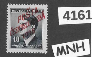 #4161 Estampilla montada sin montar o nunca montada Adolf Hitler Sc64 40Hal BaM Segunda Guerra Mundial 1945 Sobreimpresión local - Imagen 1 de 3