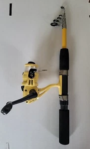 EAGLE CLAW Pack-It Portable Travel Spinning Rod/ Reel Combo 5'6" Medium Action - Picture 1 of 5