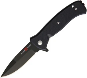 Al Mar Mini SERE 2020 Linerlock A/O Black G10 Folding D2 Steel Pocket Knife 2204 - Picture 1 of 1