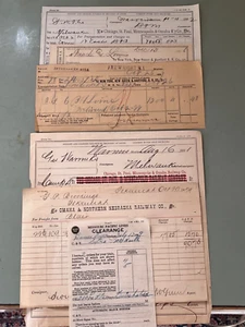 1880s Railroad railway documents Omaha Minneapolis Northern Nebraska - Picture 1 of 2