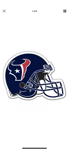 NFL Houston Texans 12 inch Auto Magnet Helmet Shaped by Fremont Die Cover