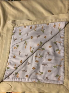 Nordstrom Manta Bebé Amarillo León Jirafa Cebra Unisex Niño Niña Orgánica 29x37 - Imagen 1 de 6