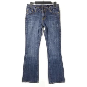 Seven7 Premium Bootcut Jeans Womens 30 Medium Wash Distressed Stretch 30x33 - Picture 1 of 10