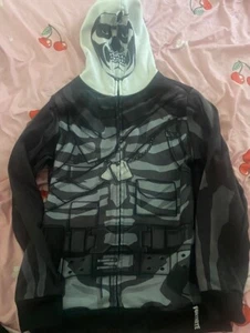 Fortnite Skull Trooper Zip Face Jacket Size Large - Picture 1 of 3
