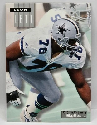 1994 Skybox Impact Leon Lett Base Card (Dallas Cowboys) #60 - Image 1 of 2