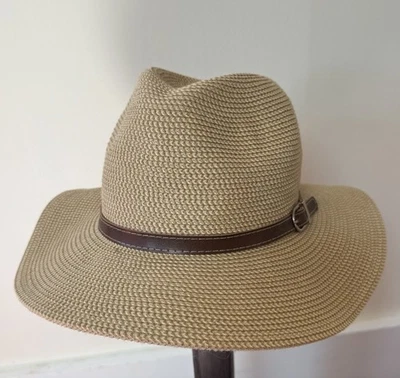NUEVO Sunday Afternoons Coronado NATURAL Floppy Fedora Sombrero para el Sol Ajustable O/S Foto 1 de 4