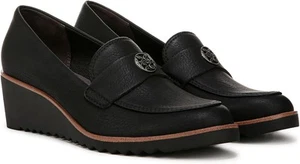 LifeStride Women's Zed Black Wedge Loafers NW/OB 8.5M - Imagen 1 de 5