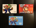 Nintendo Super Mario and Luigi eShop Prepaid Gift Cards Set (Used no value)