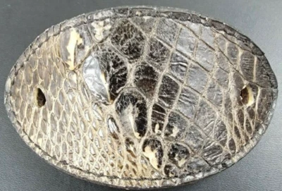 Handmade Black Alligator skin HAIR BARRETTE SLIDE PIN STICK genuine gator skin - Image 1 of 4