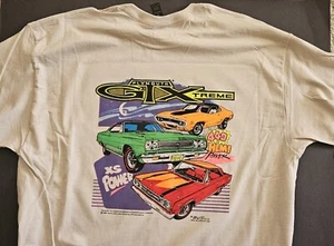1968-69 Plymouth GTX Herren T-Shirt eisgrau 100% Baumwolle.  Siehe Bilder. - Bild 1 von 2