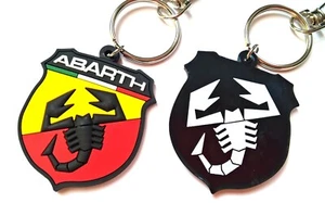 Abarth Light soft rubber Printed keyring key fob emblem for 500 595 - Picture 1 of 7